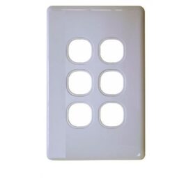 six gang switch plate & Cover (No Mechanism)