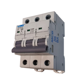 3 Pole 20A Three Phase Circuit Breaker 6KA C Curve MCB