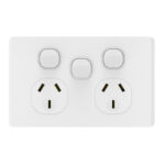 Double Power Point 10A Extra Switch Danova 1004 White