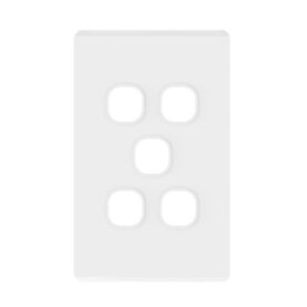 5G Grid Plate Danova 1004 Architectural Series White