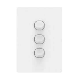 3G Switch 10A Danova 1004 Architectural Series White