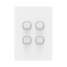 4G Switch 10A Danova 1004 Architectural Series White