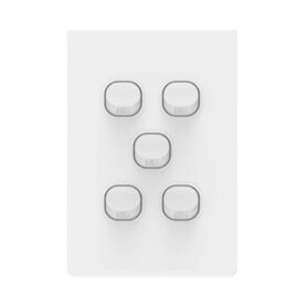 5G Switch 10A Danova 1004 Architectural Series White