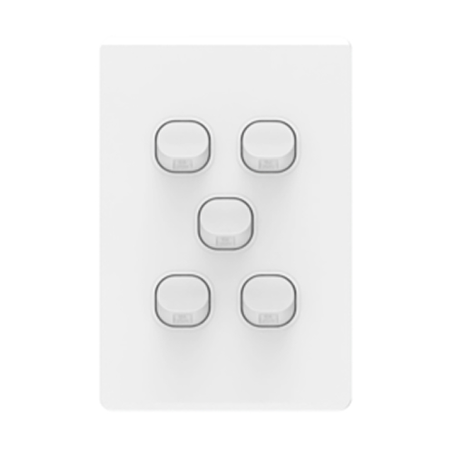 5G Switch 10A Danova 1004 Architectural Series White