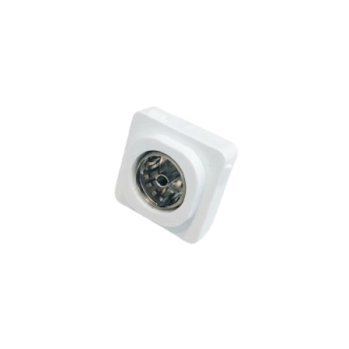 TV Antenna Wall Plate Mechanism F to PAL Connector White